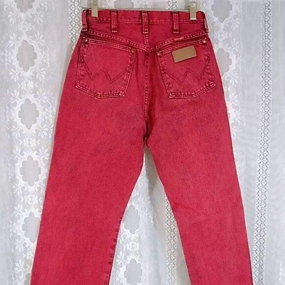 VTG Rate Wrangler 14MWZRE Made In USA 100% Cotton W's Jeans High Waist 7 X 34 - Picture 5 of 16